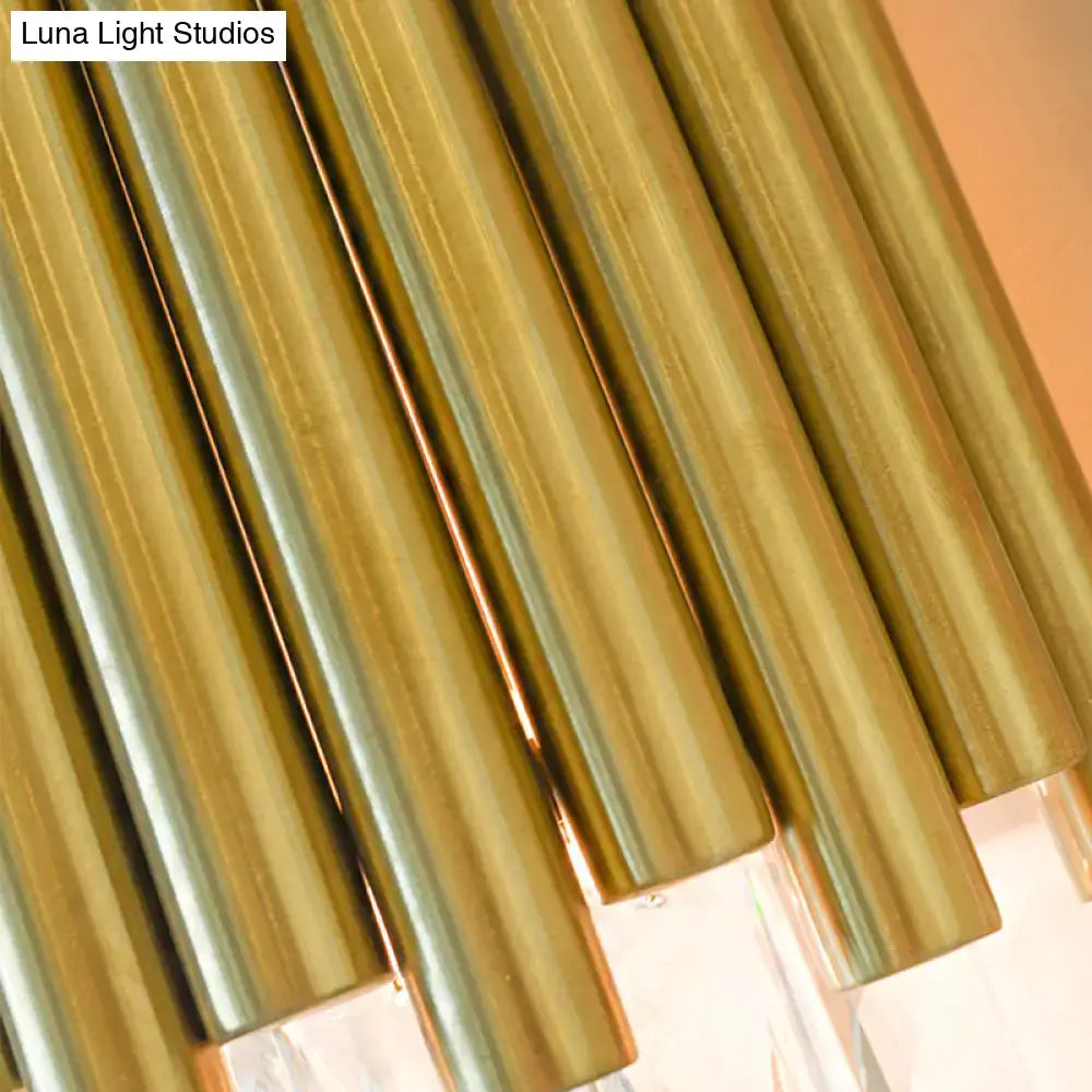 Brass faceted crystal wall sconce by Decorbites in gold finish, home & garden lighting on Tampa Home & Garden Store