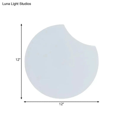 Modernist Gray Circular Wall Mount LED Light