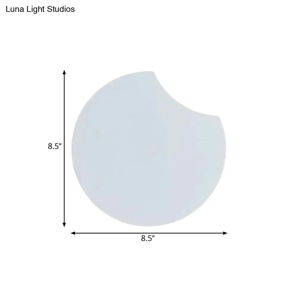 Modernist Gray Circular Wall Mount LED Light
