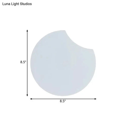 Modernist Gray Circular Wall Mount LED Light