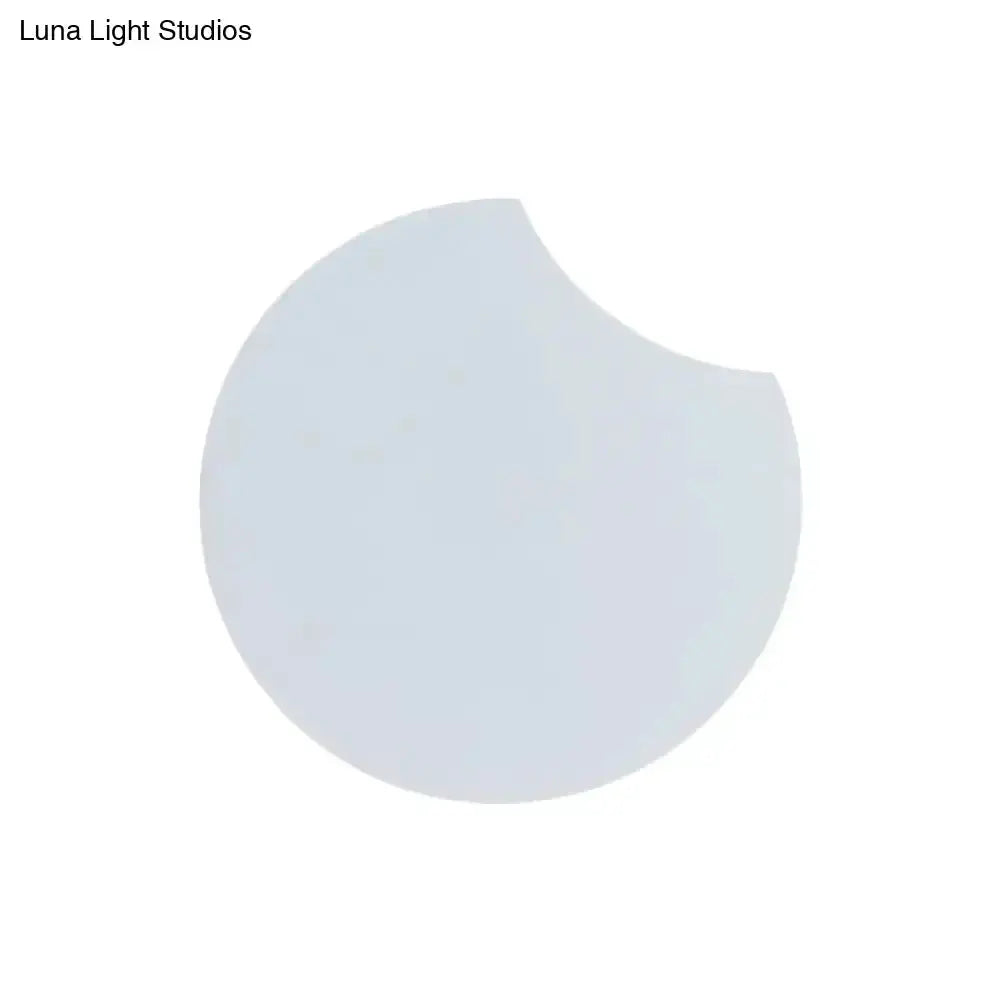 Modernist Gray Circular Wall Mount LED Light