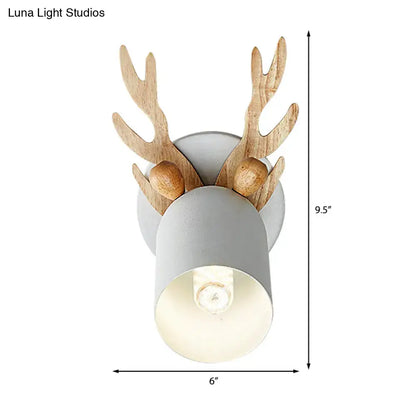 Green Wood Antler Sconce by Decorbites, wall light with antlers in Tampa Home & Garden on Tampa Home & Garden Store