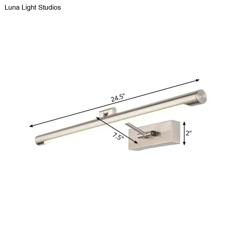 Modernist Silver Adjustable LED Wall Lamp