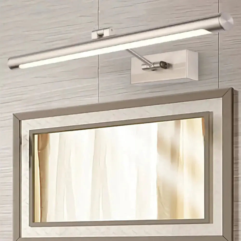 Modernist Silver Adjustable LED Wall Lamp