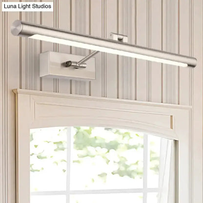 Modernist Silver Adjustable LED Wall Lamp