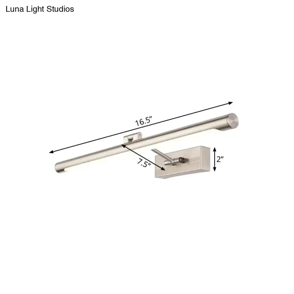 Modernist Silver Adjustable LED Wall Lamp