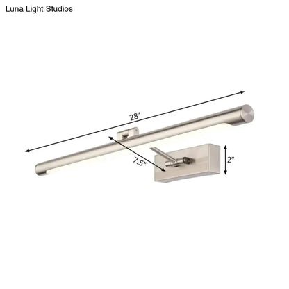 Modernist Silver Adjustable LED Wall Lamp