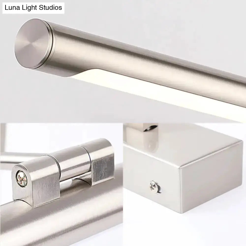 Modernist Silver Adjustable LED Wall Lamp