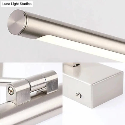 Modernist Silver Adjustable LED Wall Lamp