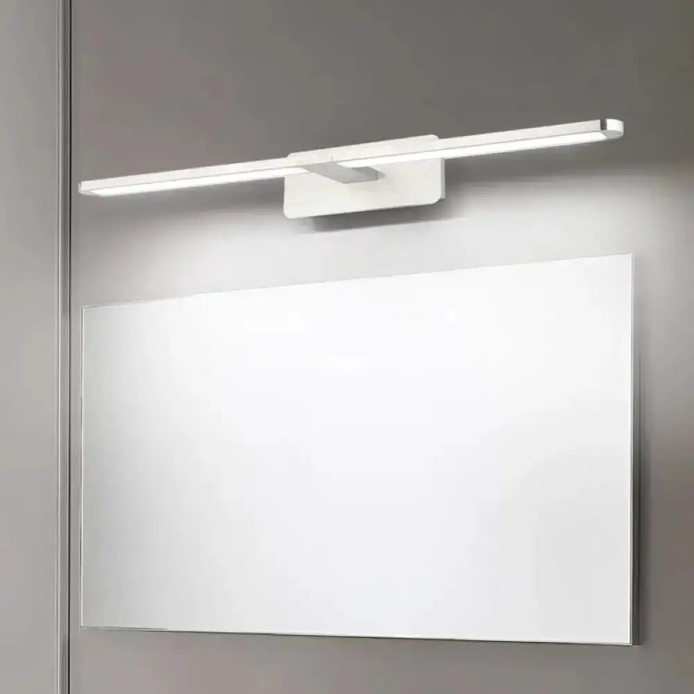 Modernist Silver Metal Wall Sconce Lamp LED Light