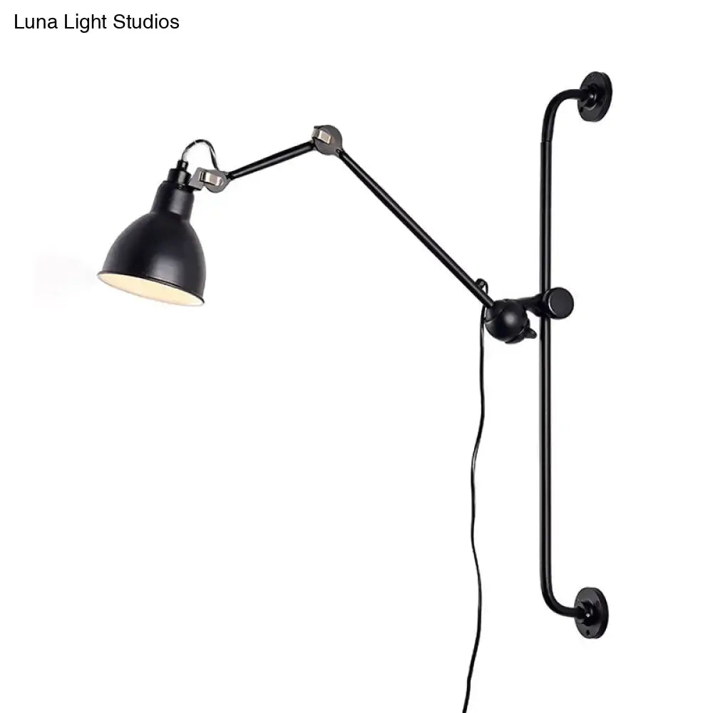 Black White Adjustable Light wall lamp with articulated arm by Decorbites on Tampa Home & Garden Store