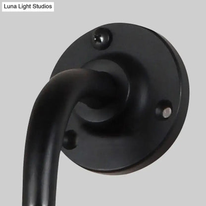 Black White Adjustable Light Decorbites wall light with round backplate and adjustable arm on Tampa Home & Garden Store