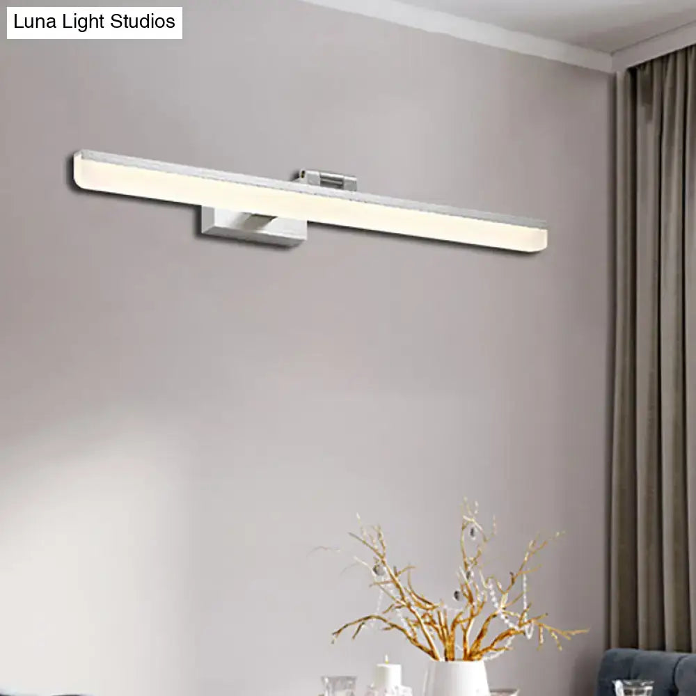 Modernist wall light with crystal LED detail by Decorbites, silver bedroom vanity sconce on Tampa Home & Garden Store