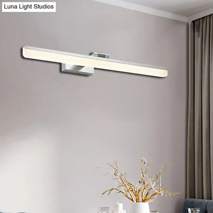 Modernist wall light with crystal LED detail by Decorbites, silver bedroom vanity sconce on Tampa Home & Garden Store