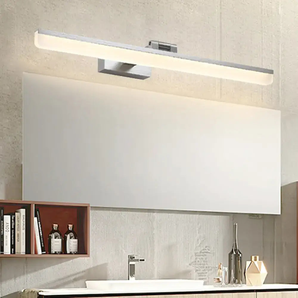 Modernist wall light with crystal LED detail bedroom vanity sconce, chrome finish by Decorbites on Tampa Home & Garden Store
