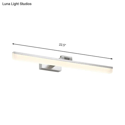 Modernist wall light vanity sconce with crystal LED detail, chrome finish, 22.5 in Decorbites on Tampa Home & Garden Store