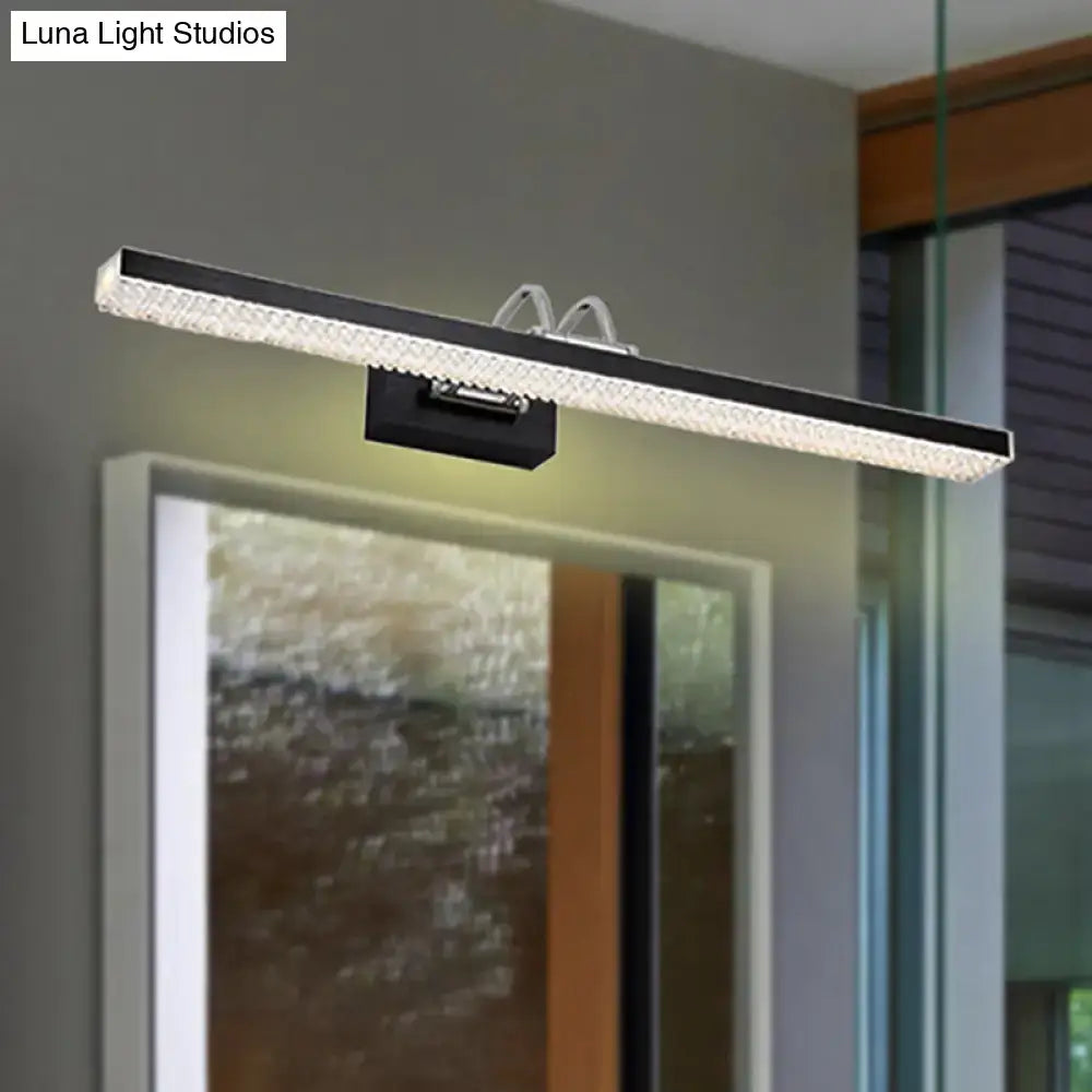 Modernist crystal LED vanity wall light bar by Decorbites on Tampa Home & Garden Store