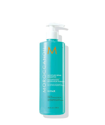 Moroccanoil Moisture Repair Shampoo turquoise bottle with white pump 500 ml Nava Beauty on Tampa Home & Garden Store