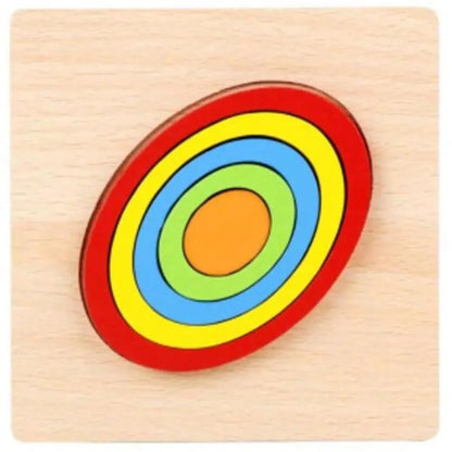 Wooden beaded geometry clock puzzle toy by Stevvex concentric rings on light wood on Tampa Home & Garden Store