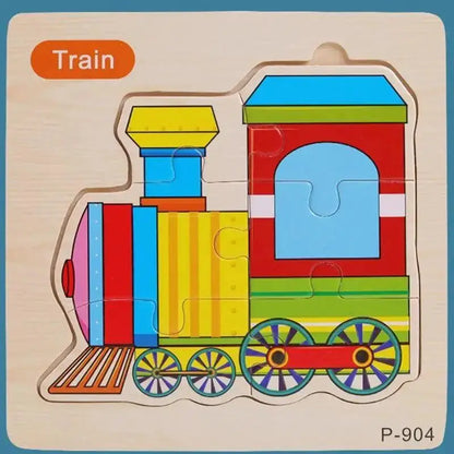 Montessori Animal Puzzles for Kids Wooden Toys