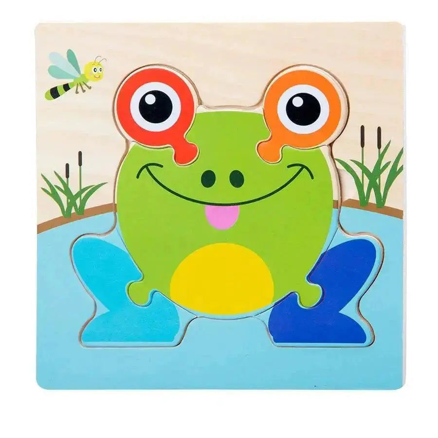 Montessori Animal Puzzles for Kids Wooden Toys