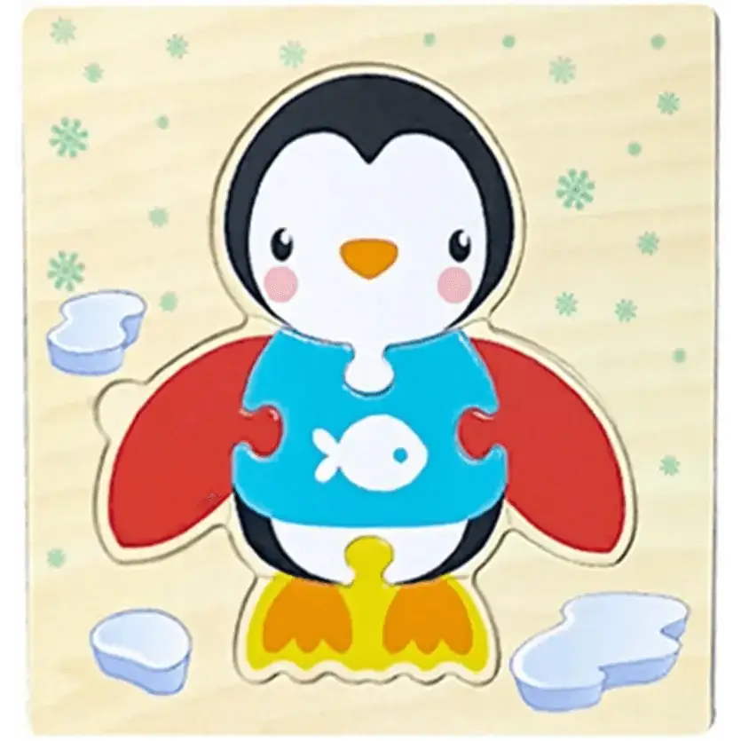 Montessori Animal Puzzles for Kids Wooden Toys