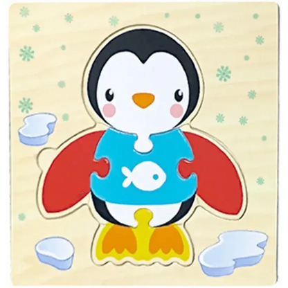 Montessori Animal Puzzles for Kids Wooden Toys