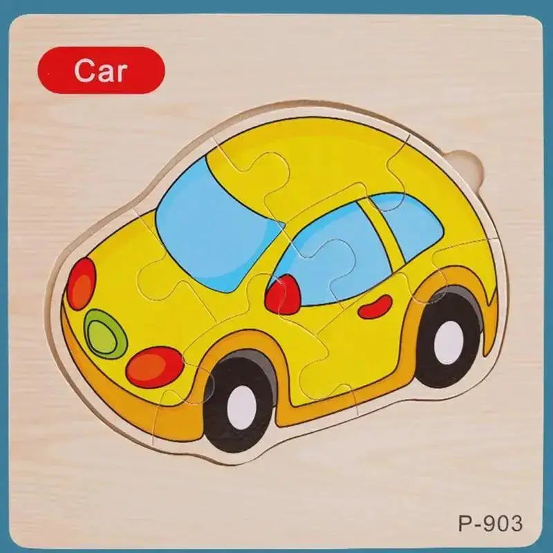 Montessori Animal Puzzles for Kids Wooden Toys