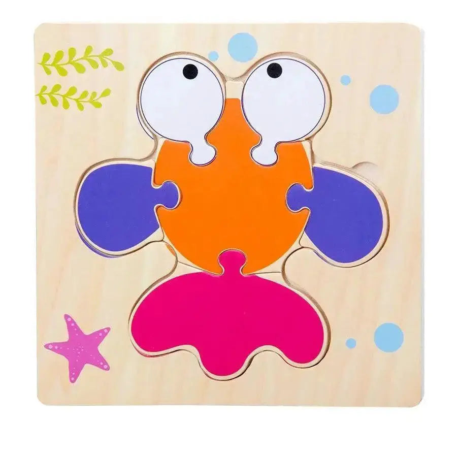 Montessori Animal Puzzles for Kids Wooden Toys