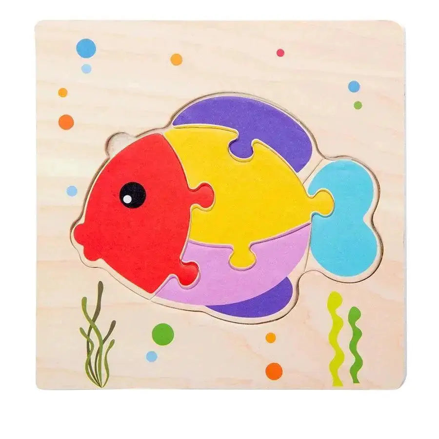 Montessori Animal Puzzles for Kids Wooden Toys