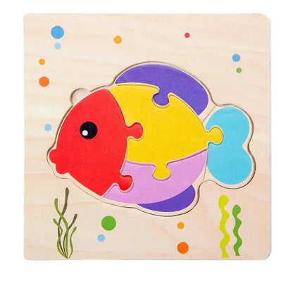 Montessori Animal Puzzles for Kids Wooden Toys