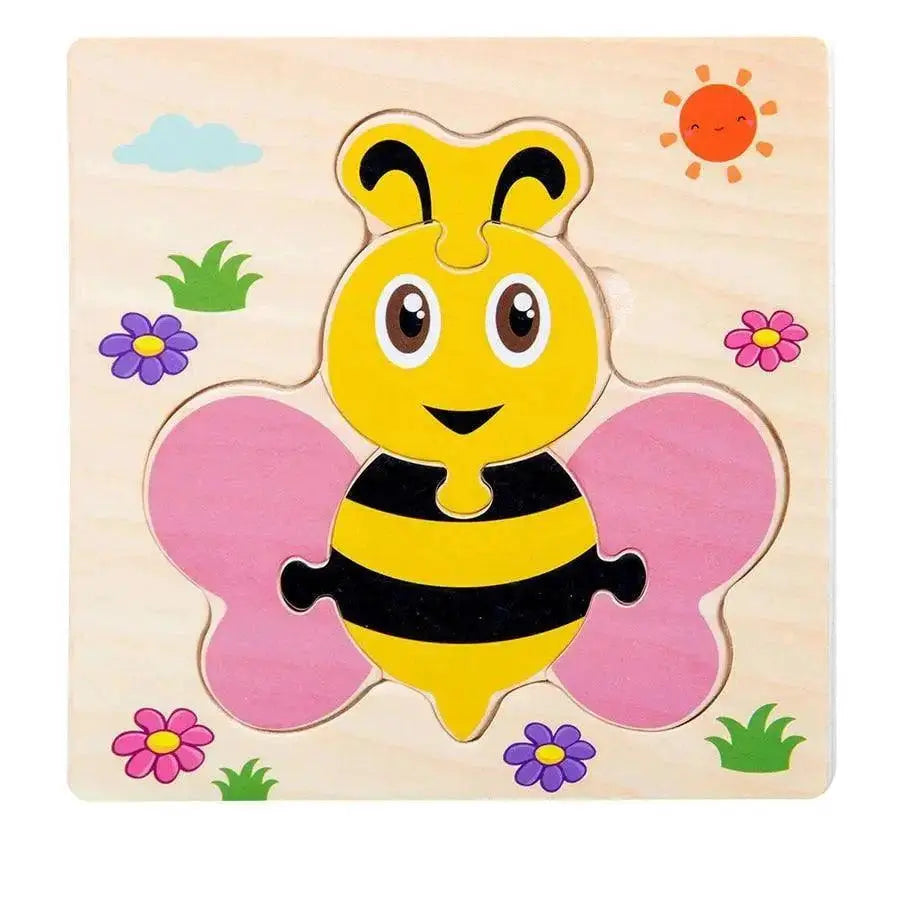 Montessori Animal Puzzles for Kids Wooden Toys