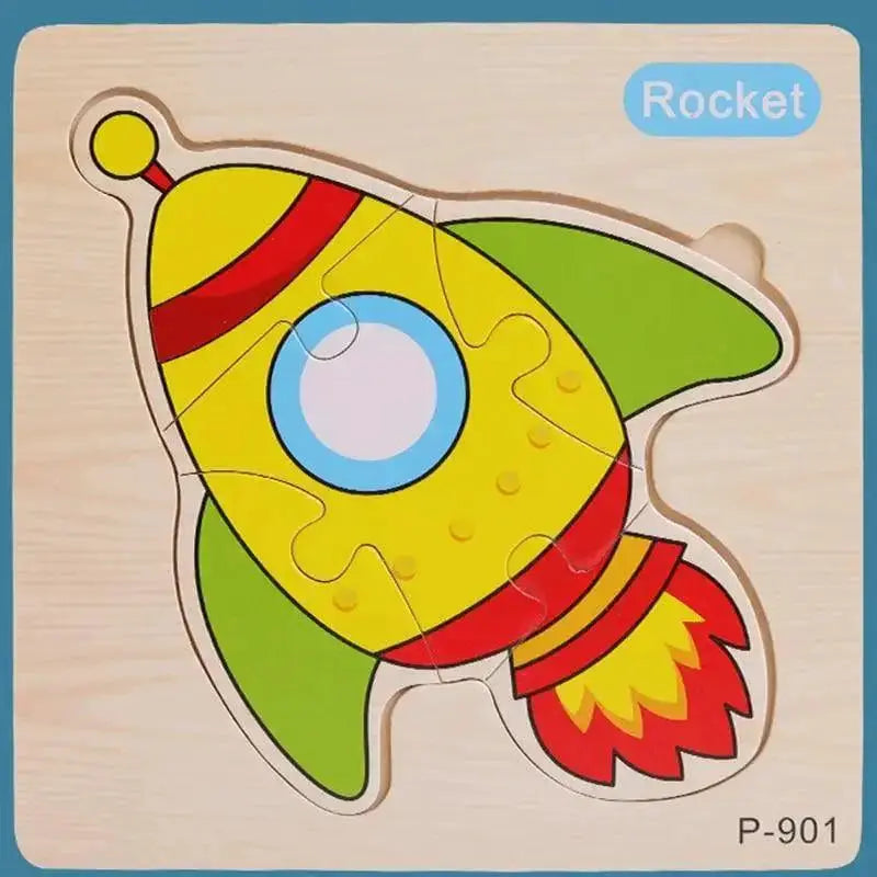 Montessori Animal Puzzles for Kids Wooden Toys