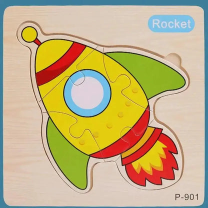 Montessori Animal Puzzles for Kids Wooden Toys