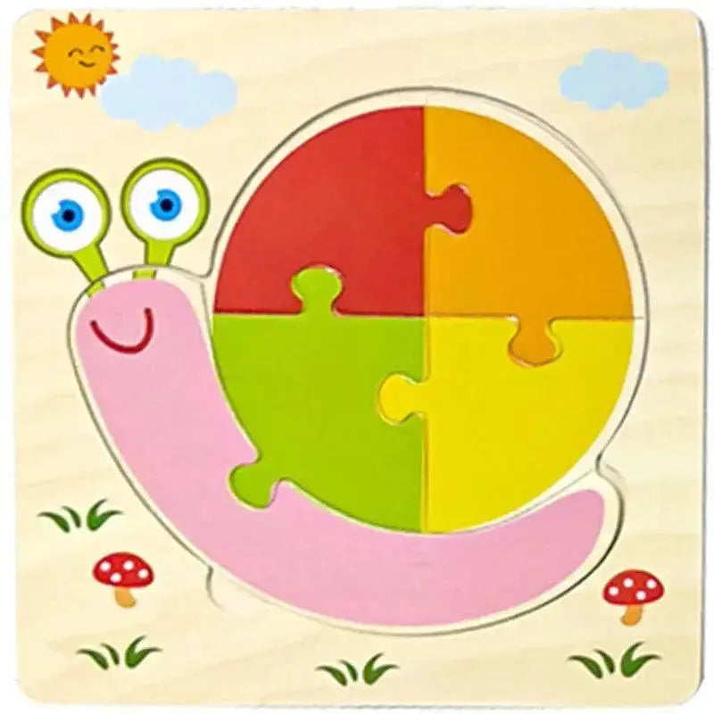 Montessori Animal Puzzles for Kids Wooden Toys