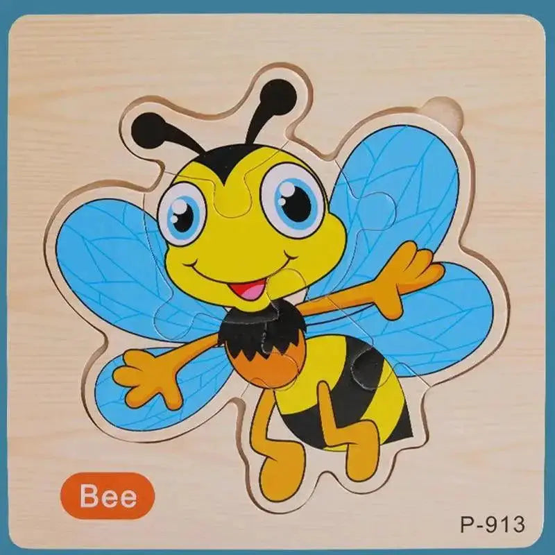 Montessori Animal Puzzles for Kids Wooden Toys