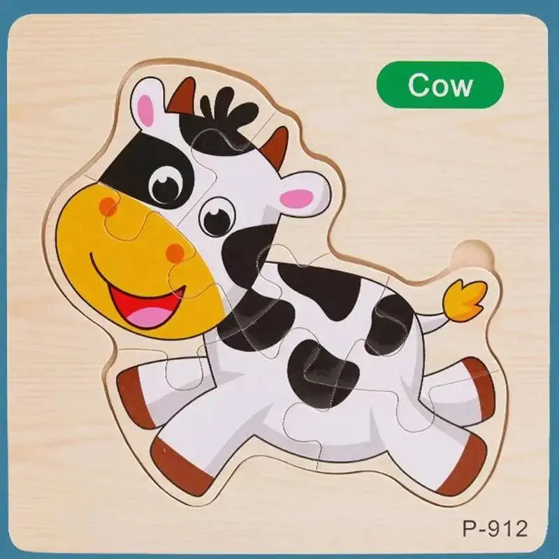 Montessori Animal Puzzles for Kids Wooden Toys