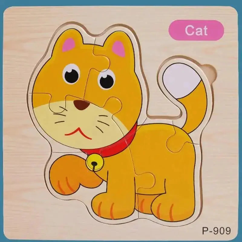 Montessori Animal Puzzles for Kids Wooden Toys