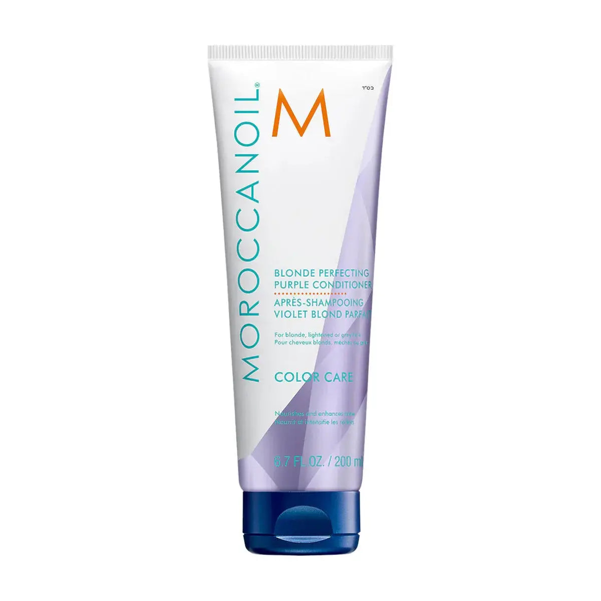 Moroccanoil Blonde Perfecting Purple Conditioner colorcare hair conditioner in white-purple tube on Tampa Home & Garden Store