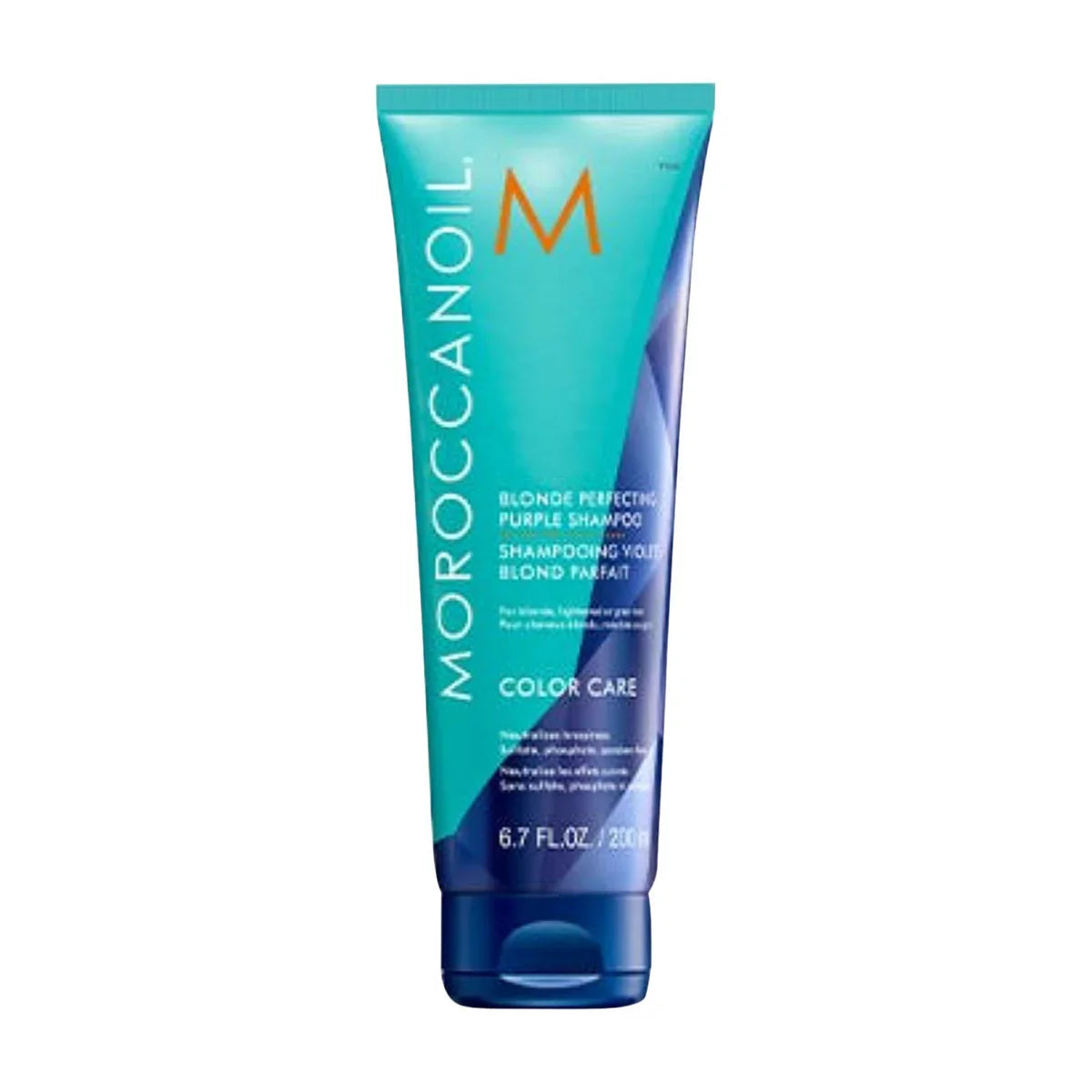Moroccanoil Blonde Perfecting Purple Shampoo 6.7 oz turquoise color-care hair product on Tampa Home & Garden Store