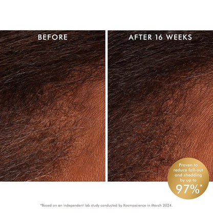 Moroccanoil Revitalizing Scalp Tonic Treatment before/after 97% shedding reduction on Tampa Home & Garden Store