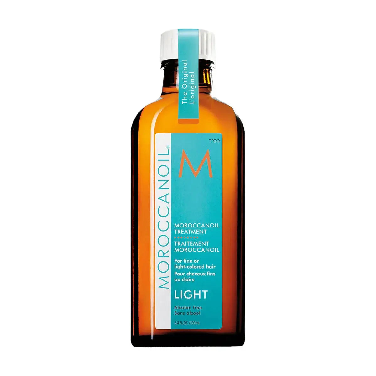 Moroccanoil Treatment Light bottle with turquoise label and white cap on Tampa Home & Garden Store