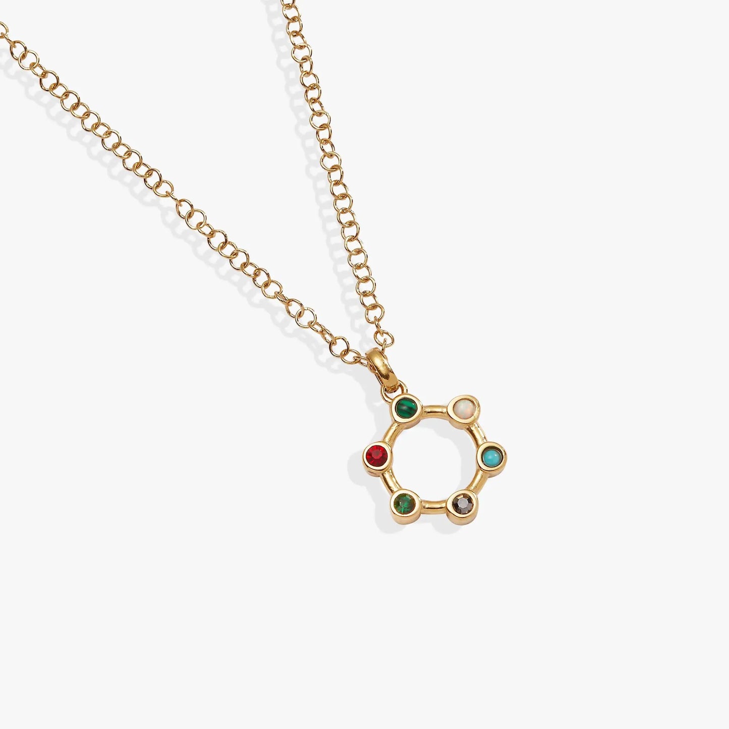 Mother Hidden Message Acrostic Necklace by ALEX AND ANI, gold-tone with colorful pendant on Tampa Home & Garden Store
