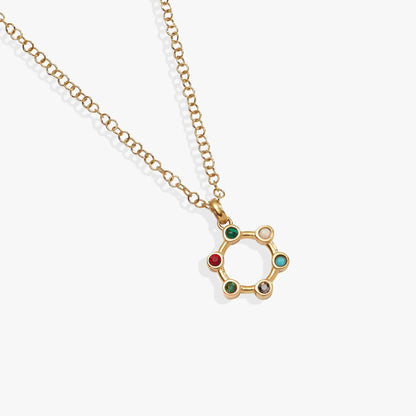 Mother Hidden Message Acrostic Necklace by ALEX AND ANI, gold-tone with colorful pendant on Tampa Home & Garden Store