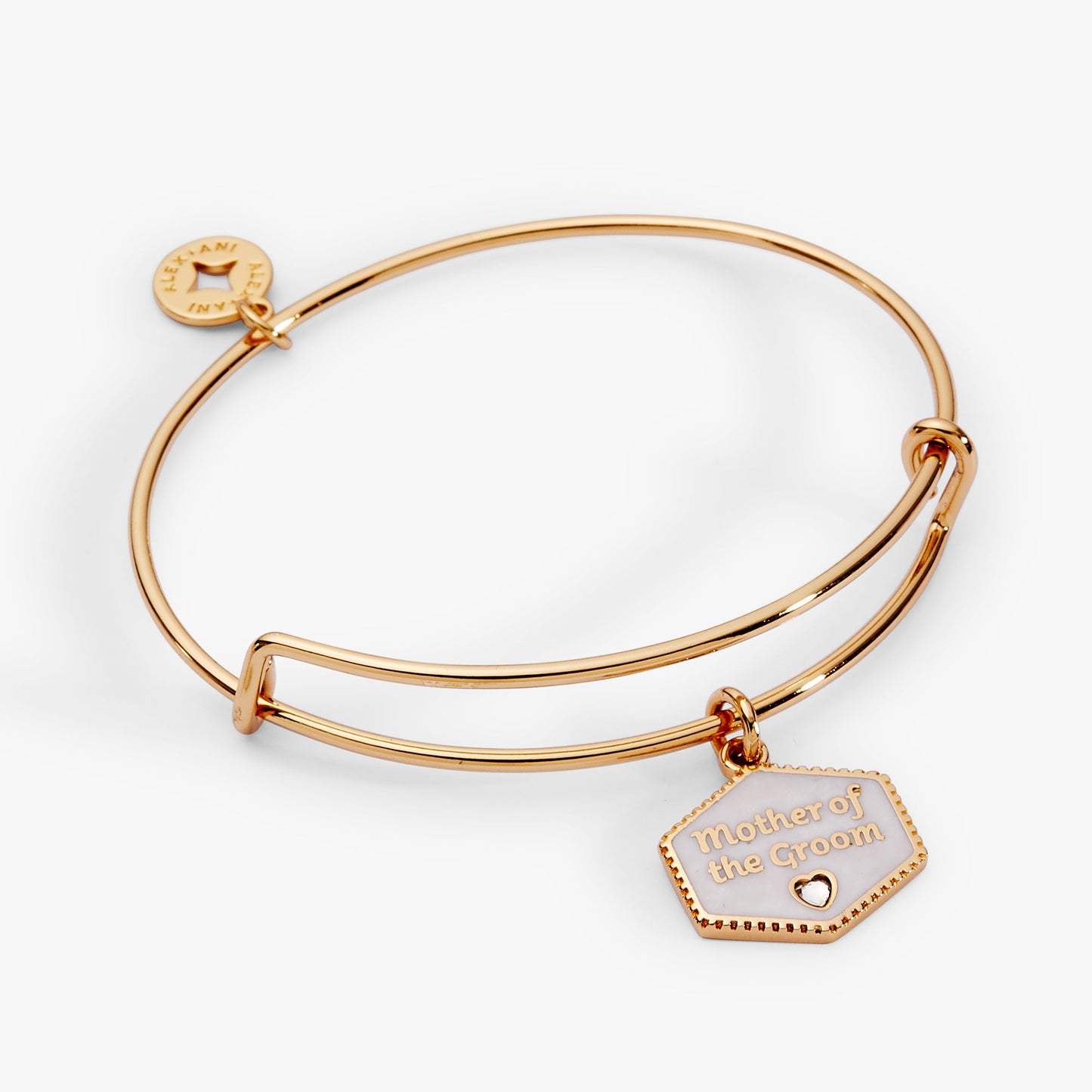 Engraved Mother of the Grom Pearl Bangle