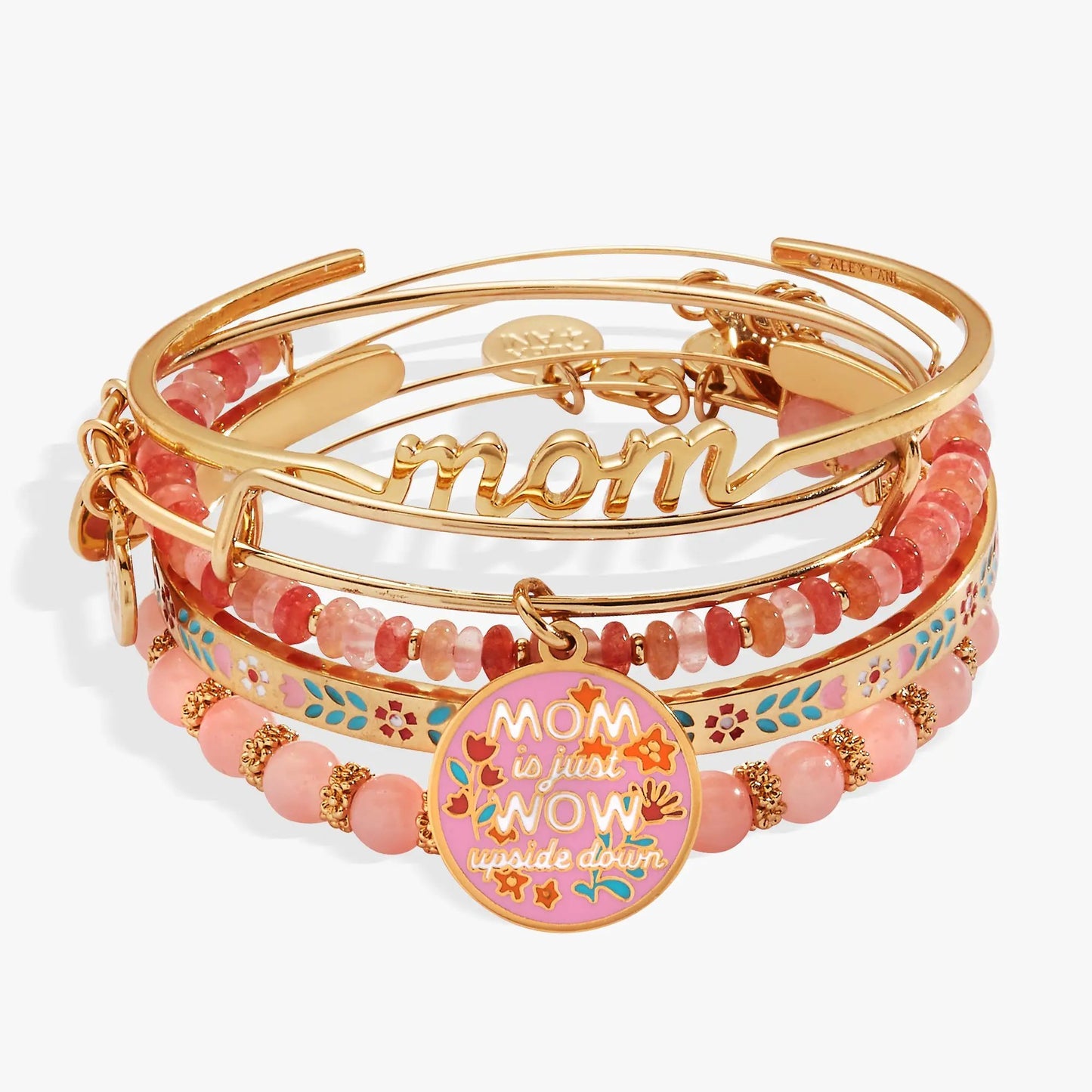 Mom Is Just Wow Upside Down Bangle Set Of 5