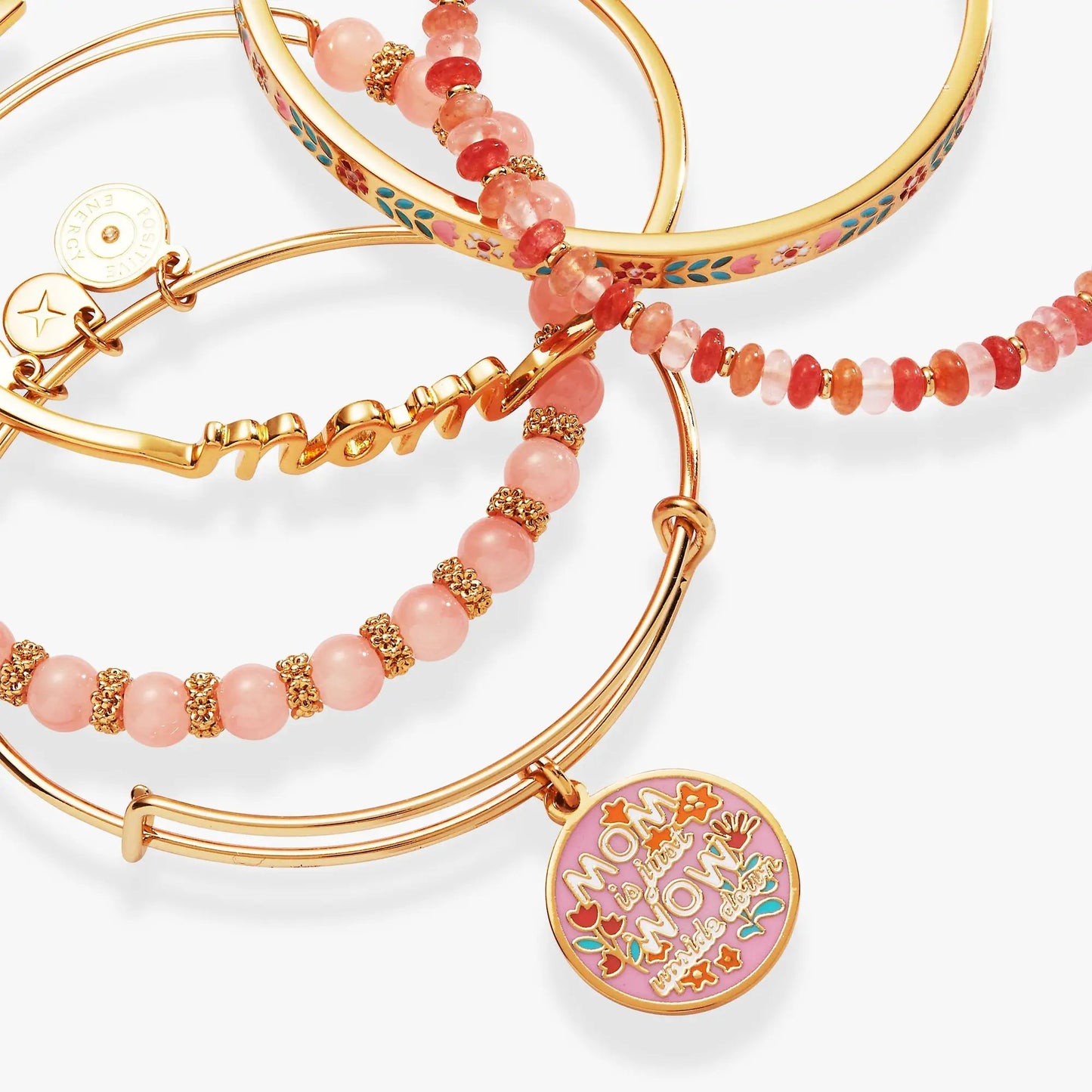Mom Is Just Wow Upside Down Bangle Set Of 5