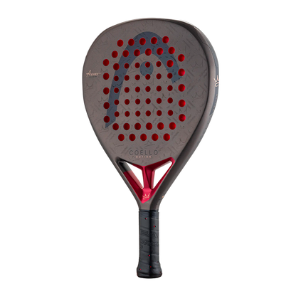 Head Coello Motion 2026 padel racket gray with red perforations and red throat frame on Tampa Home & Garden Store