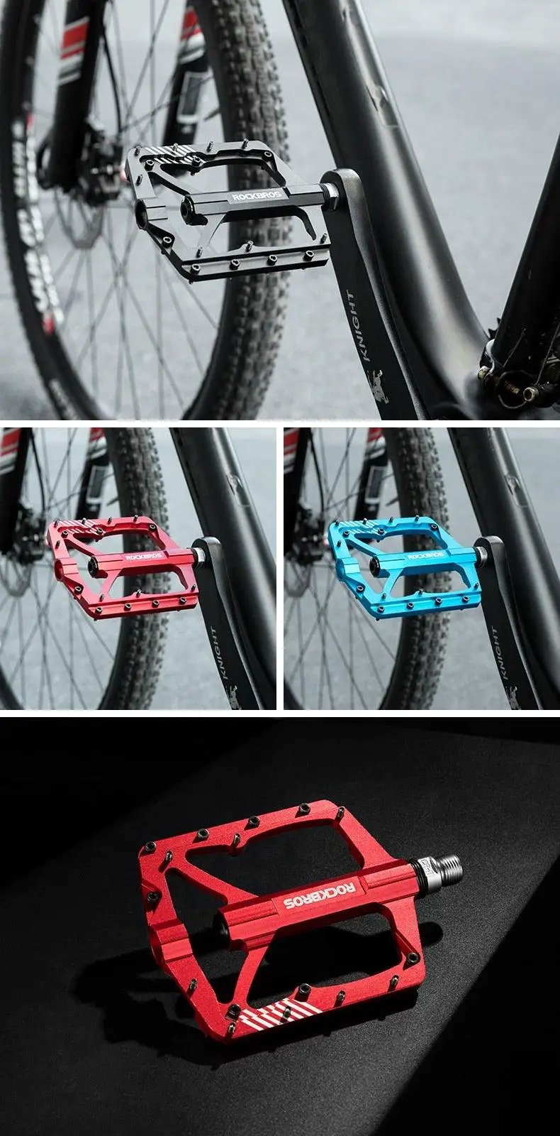 Ultralight Mountain Bike Pedals with 4 Bearings