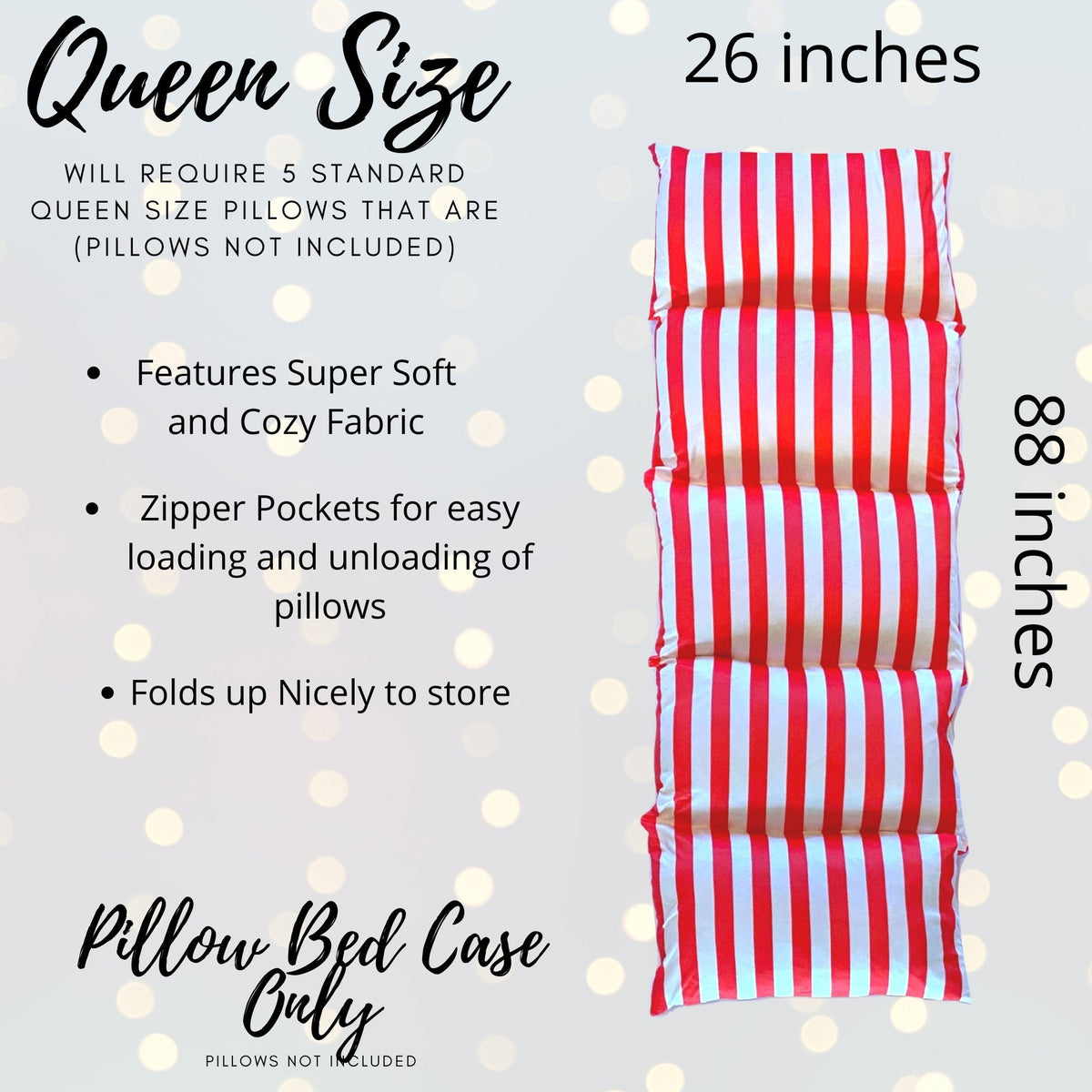 Movie Night Kids Tent Gift Set Play Set red striped pillow cover by Chicky Chicky Bling Bling on Tampa Home & Garden Store